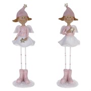 Фигурка декоративная "Девочка", L4,5 W4,3 H15 см, 2в.
