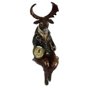 Фигурка декоративная "Олень" с часами, L15,5 W12,5 H31,5 см