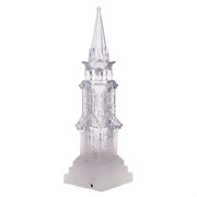 Фигурка декоративная с подсветкой и эффектом вьюги  "Замок", L8,5 W8,5 H30 см (работает от 3хАА не п