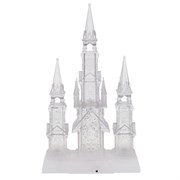 Фигурка декоративная с подсветкой и эффектом вьюги  "Замок", L25,5 W9,5 H43,5 см (работает от 4хААА