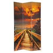Ширма двухсторонняя, L120 W2,5 H180 см