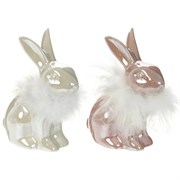Фигурка декоративная "Заяц",  L11,5 W6,5 H15 см, 2в.