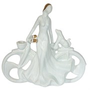 Фигурка декоративная "Девушка", L27,5 W8,5 H26 см