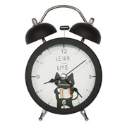 Будильник, (подсветка, 1xАА не прилаг.), L9 W5 H13 см
