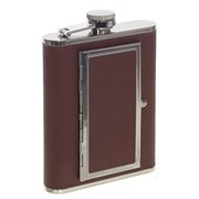 Фляжка с портсигаром, 200 мл, L9,5 W2 H13,5 см