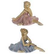 Фигурка декоративная "Балерина", L15 W10 H8,5 см, 2в.