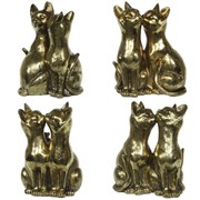 Фигурка декоративная "Кошки", L12 W7 H15 см, 4в.