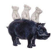 Фигурка декоративная "Свинки", L25 W8 H21,5см
