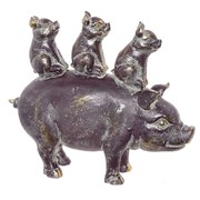 Фигурка декоративная "Свинки", L25 W8 H21,5см