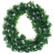 Изделие декоративное "Венок" с подсветкой,  L50 W15 H50 см, ра6отает от сети
