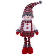 Игрушка набивная "Снеговик", L43 W25 H148 см (без колпака Н127 см)