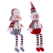 Игрушка набивная "Снеговик", L21 W9 H63 см / L21 W9 H56 см, 2в.