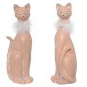 Фигурка декоративная "Кошка", L7 W6,5 H22 см, 2в.