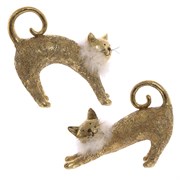 Фигурка декоративная "Кошка", L23 W6 H22 см, 2в.