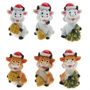 Фигурка декоративная "Коровка", L2,5 W2,8 H4,2 см, 6в.