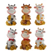 Фигурка декоративная "Бычок", L2,5 W2,5 H4,5 см, 6в.