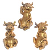 Фигурка декоративная "Коровка"", L4 W3,5 H5,5 см, 3в.