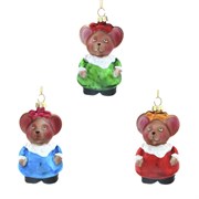 Новогоднее украшение "Мышка", L5,6 W4,8 H9,6 см, 3в.