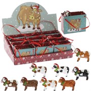 Фигурка декоративная "Коровка", L7 W3 H5,5 см, 8в. 12шт/в блоке