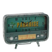 Часы настольные декоративные "Радиоприемник", L26 W5,5 H20 см, (1хАА не прилаг.)