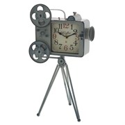 Часы настольные декоративные "Кинопроектор", L25,5 W22 H43 см, (1хАА не прилаг.)