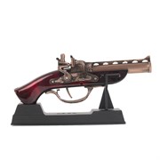 Изделие декоративное "Пистолет-зажигалка" на подставке, L18 W4 H10 см