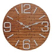 Часы настенные декоративные,  L33,5 W4 H33,5 см, (1xAA не прилаг.)