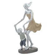 Фигурка декоративная "Девушка с ребенком", L14 W9 H26 см