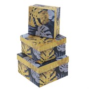 Коробка подарочная, набор из 3-х шт, L17 W17 H9,5 см