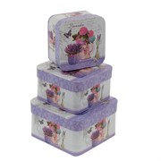 Коробка подарочная, набор из 3-х шт, L17 W17 H9,5 см