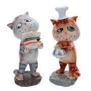 Фигурка декоративная "Кот", L6 W6 H14,5 см, 2в.