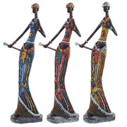 Фигурка декоративная "Африканка", L16 W10,5 H46 см, 3в.