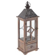 Подсвечник с ящиком, L23 W17 H60 см