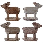 Фигурка декоративная "Свинка", L12,5 W5 W12см, 4в
