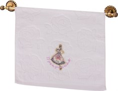 Полотенце 40*70 "Прекрасная", 380 г/м2, м/х, х/б 100% персиковое
