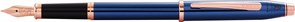 Перьевая ручка Cross Century II Translucent Cobalt Blue Lacquer, перо F