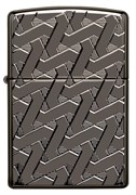 Зажигалка ZIPPO Armor™ с покрытием High Polish Black Ice®, латунь/сталь, чёрная, 38x13x57 мм