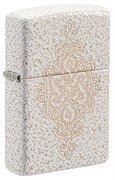 Зажигалка ZIPPO Lucky Knot Design с покрытием Mercury Glass, латунь/сталь, бежевая, 38x13x57 мм