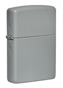 Зажигалка ZIPPO Classic с покрытием Flat Grey, латунь/сталь, серая, матовая, 38x13x57 мм
