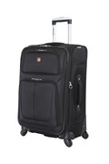 Чемодан SWISSGEAR SION, чёрный, полиэстер 750x750D добби, 41x26x70 см, 56 л