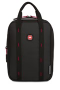 Термосумка для ланча SWISSGEAR, прорезиненный полиэстер 600D, черный/красный, 23х15х10 см, 3,5 л
