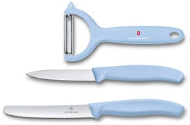 Набор из 3 ножей VICTORINOX Swiss Classic: нож для томатов, столовый нож 11 см, нож для овощей 8 см