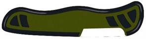 Задняя накладка для ножей VICTORINOX Swiss Soldier's Knife 08 111 мм, нейлоновая, зелёно-чёрная