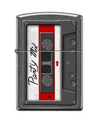 Зажигалка ZIPPO Кассета с покрытием Iron Stone™, латунь/сталь, серая, матовая, 38x13x57 мм