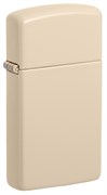 Зажигалка ZIPPO Slim® с покрытием Flat Sand, латунь/сталь, бежевая, матовая, 29x10x60 мм