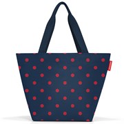 Сумка shopper m mixed dots red