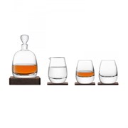 Набор для виски с деревянными подставками islay whisky, 4 пред.