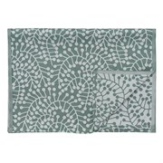 Дорожка из хлопка зеленого цвета с рисунком Спелая смородина, scandinavian touch, 53х150см