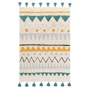 Ковер из хлопка с контрастным этническим орнаментом из коллекции ethnic, 70х160 см