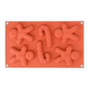 Форма для приготовления печенья ginderbread man, 33,6 х 18 х 2,4 см, силиконовая